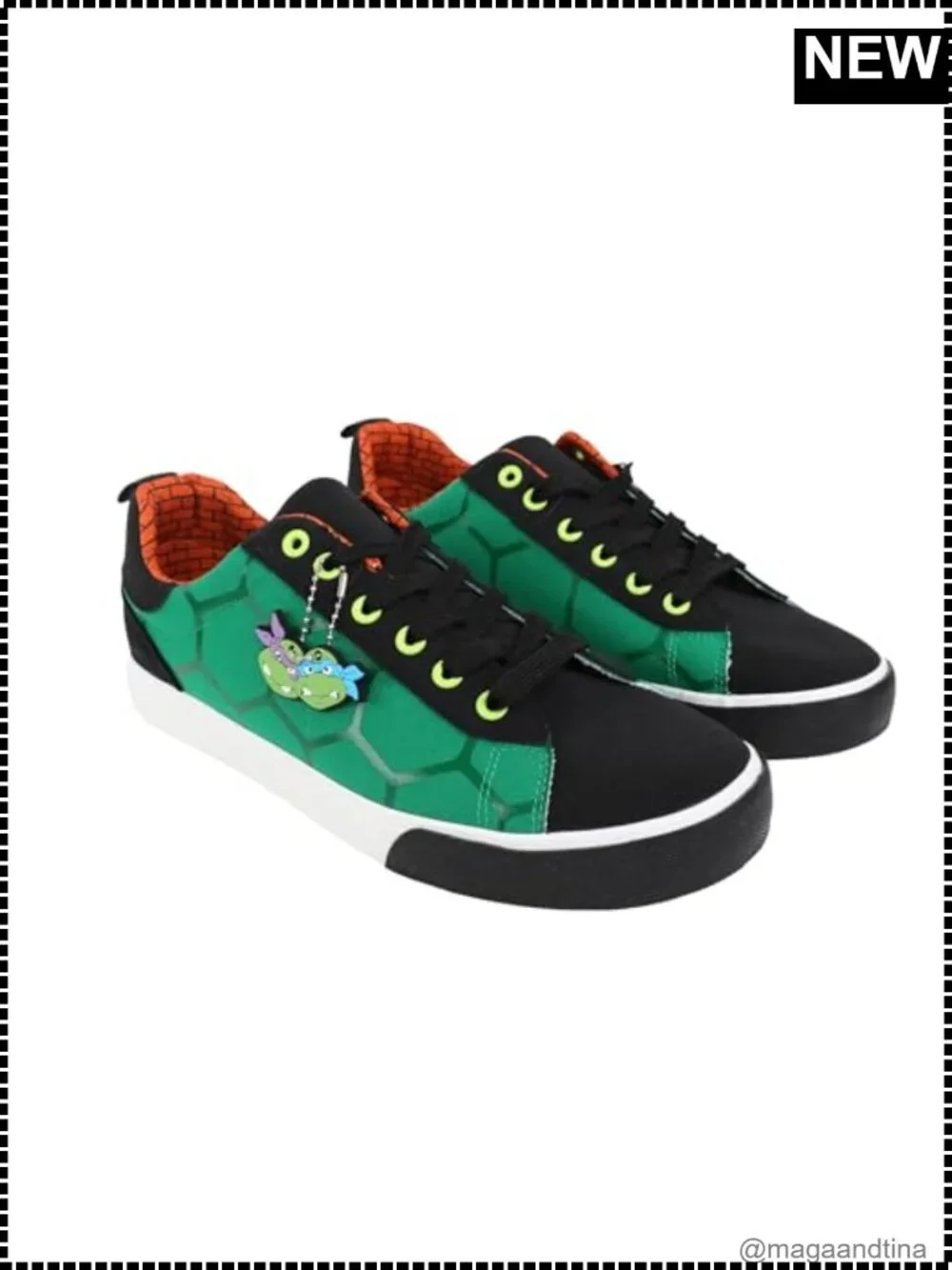 TMNT Low Top Sneakers Lace Up Lightweight Casual Shoes